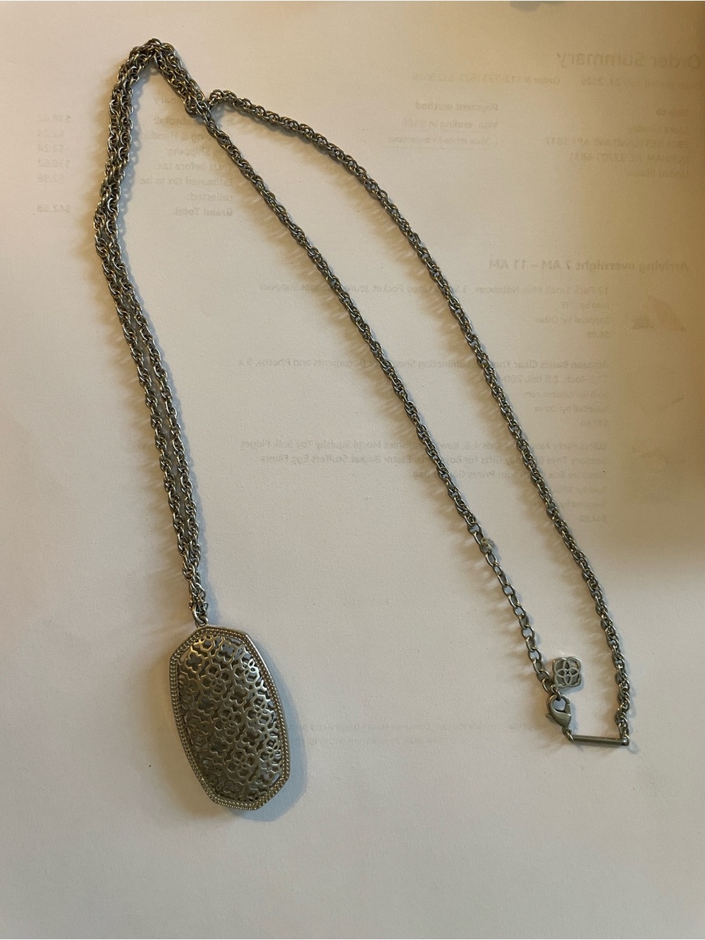 Kendra Scott Filigree Pendant Necklace